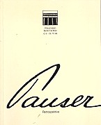 Ausstellungskatalog Sergius Pauser, Retrospektive, FRAUENBAD, Baden bei Wien, 1986  Niederösterreich-Gesellschaft für Kunst und Kultur.