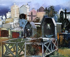 Französischer Friedhof, 1931, Öl auf Leinwand, 60x73 cm, WV 166