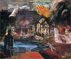 Katastrophentraum (Traumerinnerung), 1937, Öl auf Leinwand, 60x73 cm, WV 333