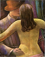 Weib und Maler, 1928, Öl, 73x60 cm (Reproduktion) WV 63, USA