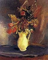 Frühlingsblumen im Krug (Blumen), um 1935, Öl, WV 263