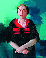 Frau Lissner, 1933, Öl auf Leinwand, 92x73 cm, WV 217, court. im Kinsky, Wien