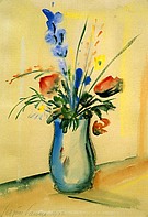 Blumenstrauß, 1927, Aquarell