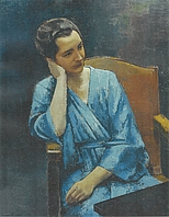 Margarethe Popp (I), 1930, Öl auf Leinwand, 92x73cm, WV129, Belvedere, Wien