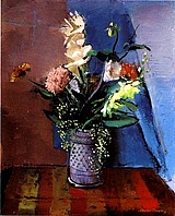 Blumen (in einem Walzenkrug), 1932, Öl auf Leinwand, 70 x 63 cm, WV 193 