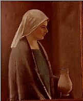 Mädchen mit Kopftuch, 1930/31, Öl auf Leinwand, 76 x 60 cm