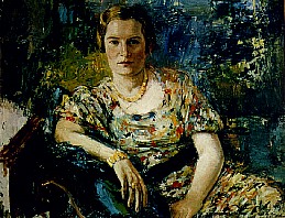 Erika Bachmann, 1938, Öl auf Leinwand, 76 x 96 cm, WV 351
