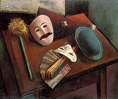 Stilleben mit Masken, 1929, Öl auf Leinwand, 60x72,5 cm, WV 75