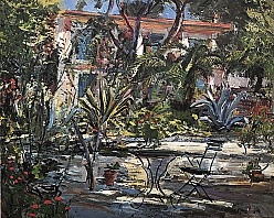 Südfranzösischer Garten (Landschaft auf Cap Ferrat), um 1935, Öl auf Leinwand, 73x92 cm, WV 291, Belvedere, Wien