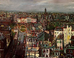  Hôtel de Ville, Paris (Blick von Nôtre Dame auf Hôtel de Ville, Paris), 1955, Öl auf Leinwand, 74x92 cm, WV 561, Schweiz