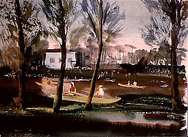Donaupark, 1932, Aquarell