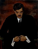 Bildnis des Dichters Richard Billinger, um 1929, Öl auf Leinwand, 92x72 cm, WV 92, Lentos Kunstmuseum Linz