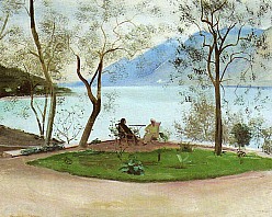 Gardasee, 1931, Öl auf Leinwand, 60x73 cm, court. Schütz, Kunst und Antiquitäten, Wien, WV 157