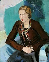 Betty Herrgesell (I), (II ca. 1933) 1933, Öl auf Leinwand, 93x73 cm, WV 214, court. Kovacek & Zetter, Galerie, Wien