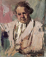 Architekt Prof. Lois Welzenbacher, 1956, Öl auf Leinwand, 73x60 cm, WV 582, Tiroler Landesmuseum Ferdiandeum, Innsbruck Architekt Prof. Lois Welzenbacher, 1956, Öl auf Leinwand, 73x60 cm, WV 582, Tiroler Landesmuseum Ferdiandeum, Innsbruck